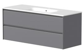 Kame Moon vonios spintelė 120cm 2 stalčiai, be praustuvo, matinė pilka BU/12-3DR/D05-MO