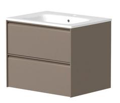 Vonios spintelė Kame Moon 60cm 2 stalčiai, be kriauklės, Cocoa brown BU/6-3DR/D15-MO