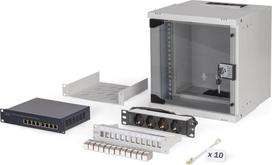 Digitus SOHO Pro network set, 254 mm (10") - 6U, 315 x 300 mm (W x D)