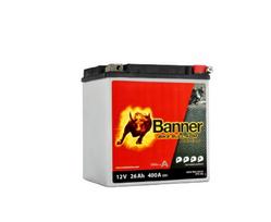 Banner 26Ah Bike Bull PRO 12V 400A akumuliatorius 168x131x176mm