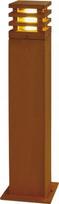 RUSTY 70 LED SQUARE floor stand, rusted steel, 8.6W COB LED, 3000K, IP55 233437 | 4024163157506