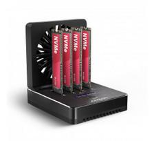 AXAGON ADSA-M2C44 USB4 docking station for 4x M.2 NVMe SSDs with disk cloning function without a PC
