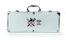 Grilio įrankių rinkinys Lagaminas XL „Jonas grilio karalius“