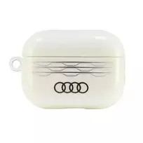 Audi IML Geometric Pattern AirPods Pro 2 Case, White | AU-IMLAPP2-A6 | D3-WE
