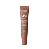 BABÉ apsauginis lūpų ir skruostų balzamas SPF50, MOCHA, 20ml