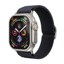 Vonmählen Classic Nylon Loop for Apple Watch 44/45/46/49 mm - Navy + Silver
