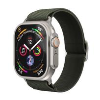 Vonmählen Classic Nylon Loop for Apple Watch 40/41/42 mm - Olive + Silver