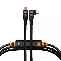 Tether Tools USB-C to Right Angle USB-C 3.2 Gen 2 10Gbps 4.6m Straight to Right