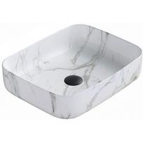Mexen Carla ant stalviršio montuojama kriauklė 50 x 39 cm, balto akmens - 21555092