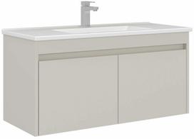Vonios spintelė su praustuvu Kalune Design Arno, balta sp./kašmyro sp., 45 cm x 100 cm x 52 cm