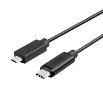UNITEK Y-C473BK USB kabelis 1 m USB 2.0 USB C Micro-USB B Juoda