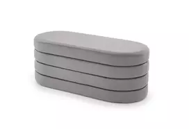 CALPI bench with storage function, grey