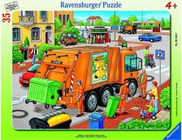 Dėlionė RAVENSBURGER rėmelyje 35 det. Garbage Truck