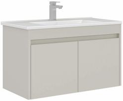 Vonios spintelė su praustuvu Kalune Design Arno, kašmyro sp., 45 cm x 85 cm x 52 cm