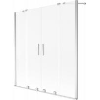 Vonios sienelė Mexen Velar Duo, 140 cm x 150 cm, chrome/matinis