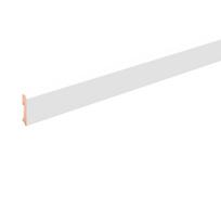 Grindjuostė Domoletti 717508, 2400 cm x 9.6 cm x 1.8 cm, balta sp.