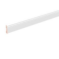 Grindjuostė Domoletti 717507, 2400 cm x 11.5 cm x 1.8 cm, balta sp.