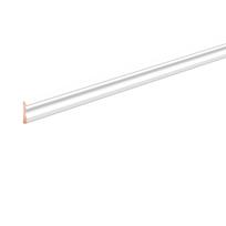 Grindjuostė Domoletti 717511, 2400 cm x 6.9 cm x 1.5 cm, balta sp.