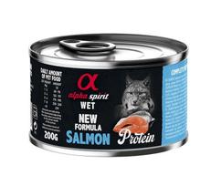 Šlapias kačių maistas Alpha Spirit WET, lašiša, 0.2 kg