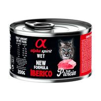 Šlapias kačių maistas Alpha Spirit Iberico, kiauliena, 0.2 kg