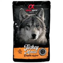 Šlapias šunų maistas Alpha Spirit Mousse, kalakutiena, 0.3 kg
