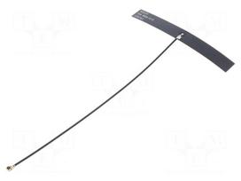 Antenna | ISM,RF | 0.3dBi,1.3dBi | linear | for ribbon cable | 79x10mm