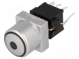 Switch: keypad | • | Pos: 2 | DPDT | 0.1A/30VDC | silver | LED | red/blue