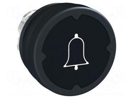 Switch: push-button | 22mm | Stabl.pos: 1 | black | none | IP66 | flat