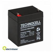 AGM akumuliatorius | 12 V 4.5 Ah | TC4.5-12 || Technocell™