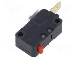 Microswitch SNAP ACTION | 16A/250VAC | without lever | SPST-NO