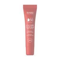 BABÉ apsauginis lūpų ir skruostų balzamas SPF50, PINK, 20ml