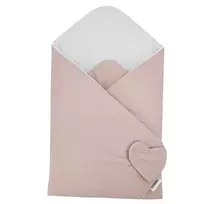 Feedo dvipusis vokelis-kūdikio vystymo apklotas Pastel Pink 75 x 75 cm
