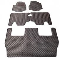 Kilimėliai QuiltyMats CHRYSLER PACIFICA 2016- (I, II ir III eilės, 5 vnt.), Black-Red /16-MAX3