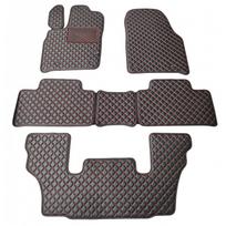 Kilimėliai QuiltyMats DODGE DURANGO 2011- (I, II ir III eilės 6v.) (5 vnt.), Black-Red /16-MAX3