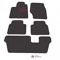 Kilimėliai QuiltyMats OPEL ZAFIRA 2005-2011 (B 7v., I, II ir III eilės) (6 vnt.), Black-Red /16-MAX2