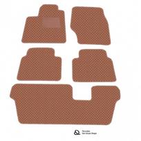 Kilimėliai QuiltyMats OPEL ZAFIRA 2005-2011 (B 7v., I, II ir III eilės) (6 vnt.), Brown-Brown /55-MAX2