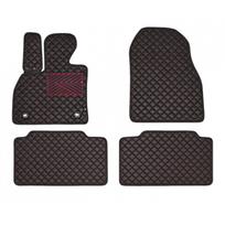 Kilimėliai QuiltyMats RENAULT LAGUNA 2007-2015 (4 vnt.), Black-Red /16-14
