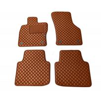 Kilimėliai QuiltyMats SKODA SUPERB 2015-2023 (4 vnt.), Brown-Brown /55-14