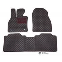 Kilimėliai QuiltyMats TOYOTA LAND CRUISER 2013-2021 (LC150) (3 vnt.), Black-Red /16-MAX2