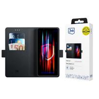 3mk Wallet Case dėklas Sony Xperia 1 V - juodas