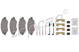 TOPRAN Stabdžių kaladėlių komplektas Brake pad set 111 655