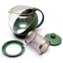 Arbatinukas 57544 stiklinis su metaliniu sieteliu 1.25L