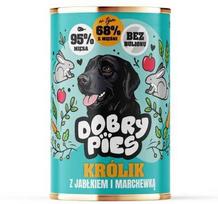 Dobry Pies Šunų Maistas - DOBRY šunims Triušis su Obuoliu ir Morkomis Drėgnas Maistas 400g