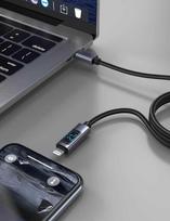 „Swissten LCD“ USB-C–Lightning laidas