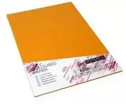 Spalvotas kartonas College A4 20 lapų, 160g/m2,oranžinės spalvos, MO15
