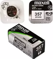 Maxell sidabro oksido baterijos 357 SR44W 1.55V, 10vnt.