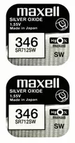 Maxell sidabro oksido baterijos 346 SR712SW 1.55V, 2vnt.