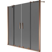 Vonios sienelė Mexen Velar Duo, 150 cm x 150 cm, rose gold sp./tonuotas