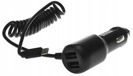 Xenic automobilinis įkroviklis 12v/24v Microusb, 2x Usb, 4.2a