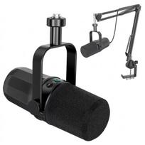 Usb/xlr dinaminis mikrofonas su stovu turinio kūrėjams BKX-40
